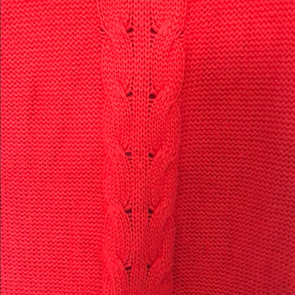 Red Sweater Dress w/open neckline - Picture 3 of 6